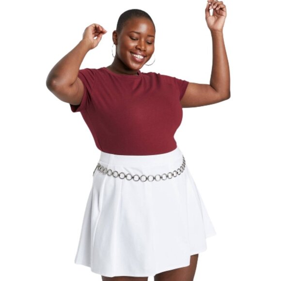 NWT Women's Plus Size Short Sleeve Cropped T-Shirt - Wild Fable - 3X - Picture 6 of 6